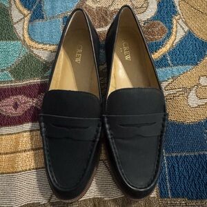J. Crew Women's Black Penny Loafers Size 10